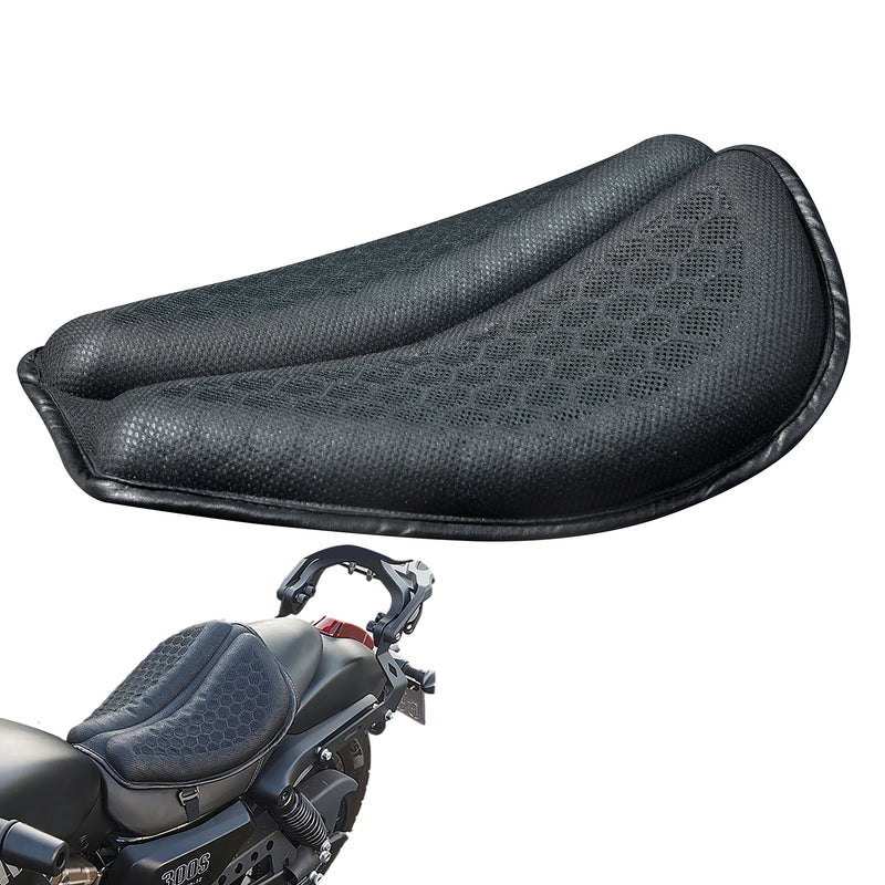 Almofada de assento para motocicleta, antiderrapante, inflável, 3d, almofada de ar, alívio de pressão, assento de passeio, acessórios para motocicleta