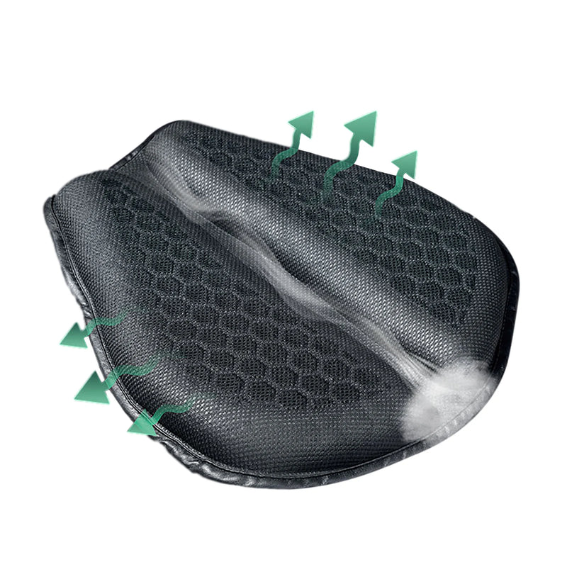 Almofada de assento para motocicleta, antiderrapante, inflável, 3d, almofada de ar, alívio de pressão, assento de passeio, acessórios para motocicleta