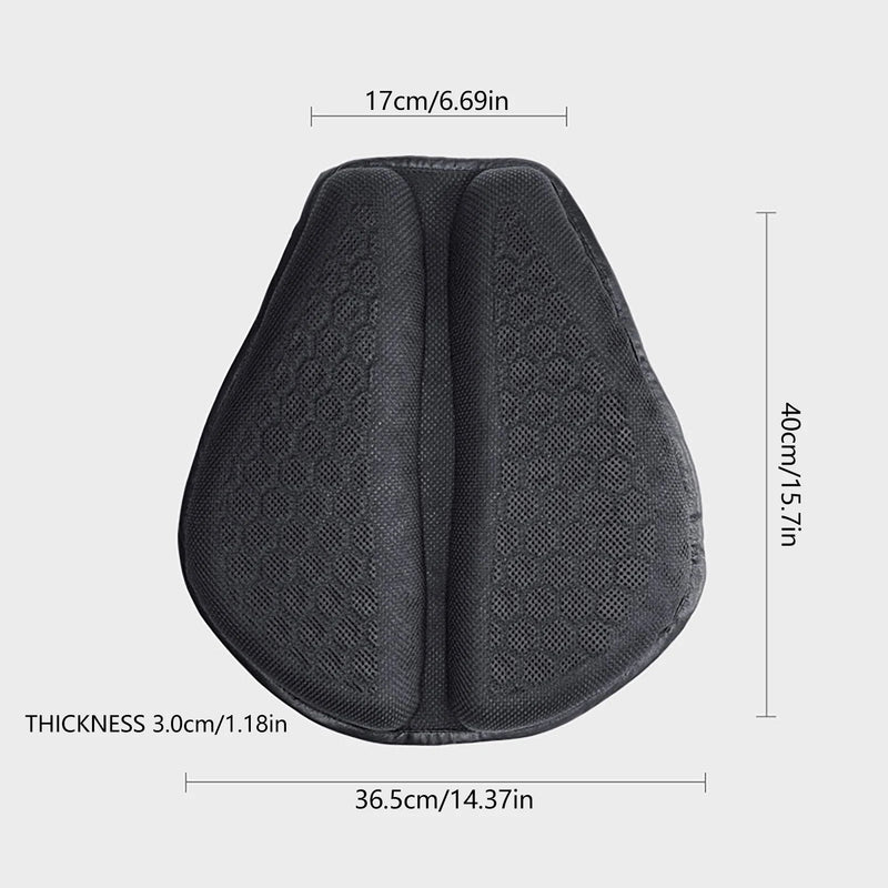 Almofada de assento para motocicleta, antiderrapante, inflável, 3d, almofada de ar, alívio de pressão, assento de passeio, acessórios para motocicleta