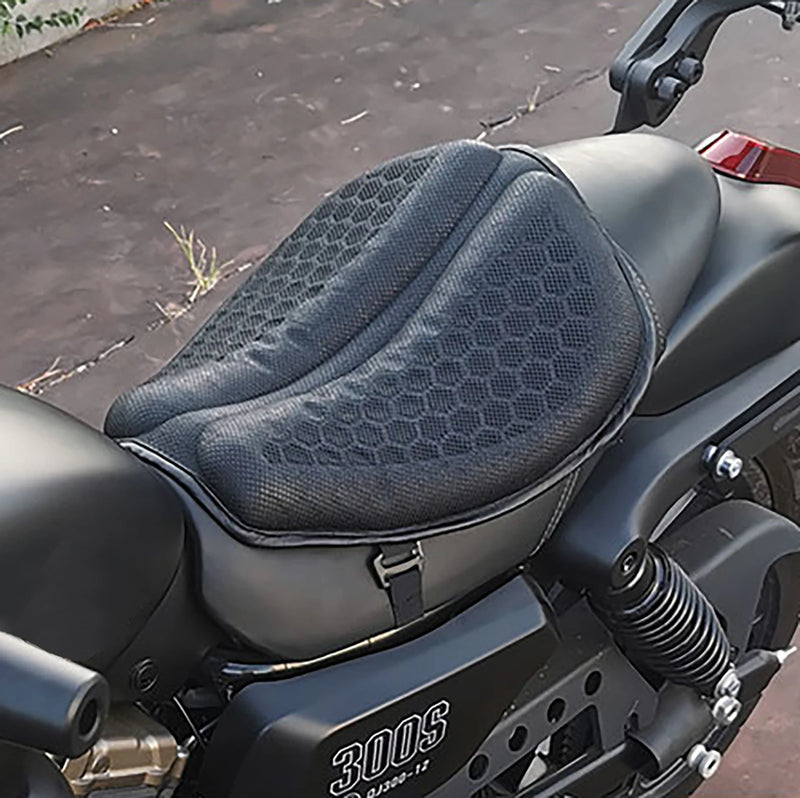 Almofada de assento para motocicleta, antiderrapante, inflável, 3d, almofada de ar, alívio de pressão, assento de passeio, acessórios para motocicleta